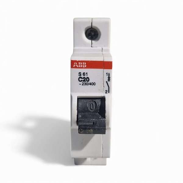 Kit 2 Mini Disjuntor S61-c20 cur. C Monopolar 20a - Abb
