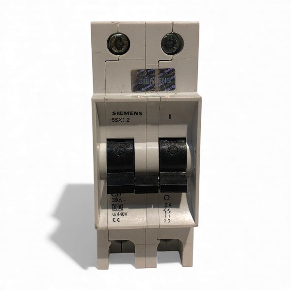Disjuntor Bipolar - C6 - 380v - 5sx12 - Siemens