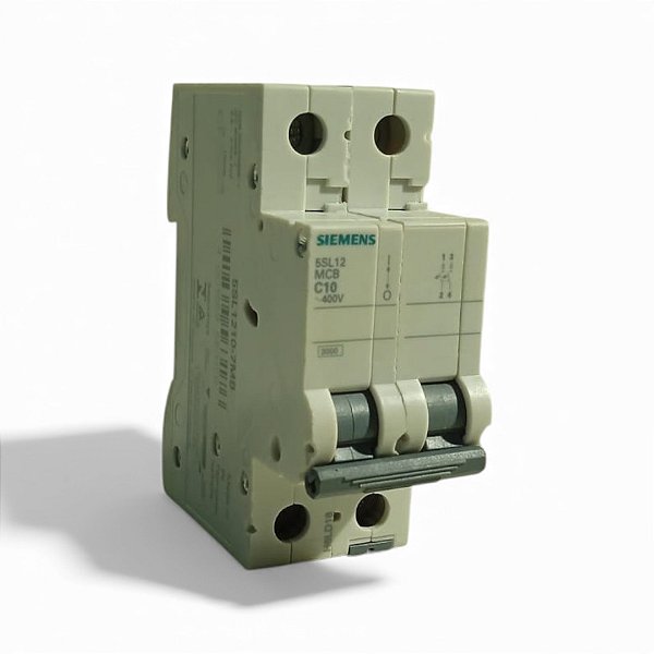 Disjuntor Siemens Bipolar Curva C 10A 400V