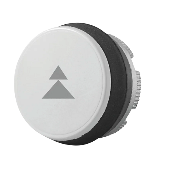 Pl005006 | Giovenzana | Botão Branco Simbolo Flecha Duplo