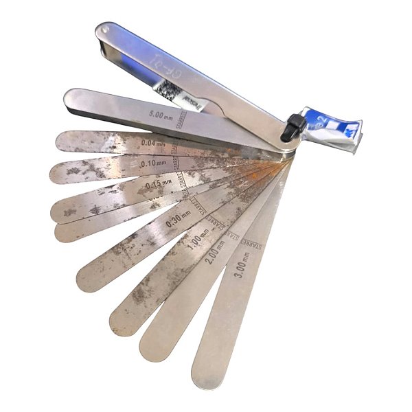 Calibrador de Folga Tipo 9 Lâmina de 114mm - 0,04-0,30mm