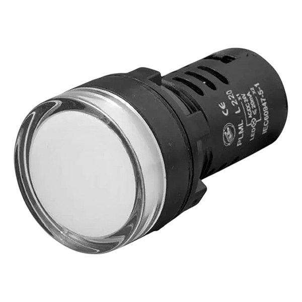 Botão Sinalização Painel Giovenzana - Plml5l220 Branco