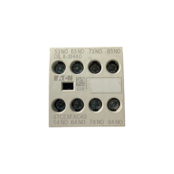 Bloco Contato Auxiliar Eaton - XTCEXFAC40 4NO Frontal
