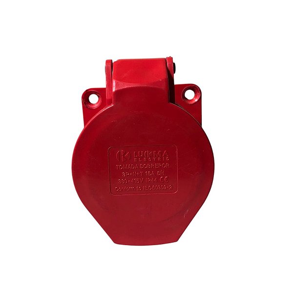 Tomada Industrial De Embutir Vermelho 3p+t+n 16a 6h 380-440v