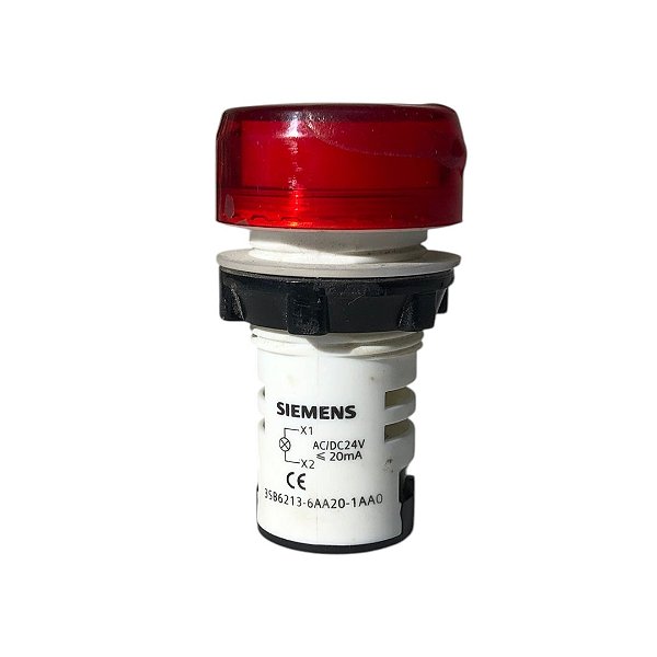 Sinaleiro Vermelho 22mm LED 24Vca/Vcc Siemens