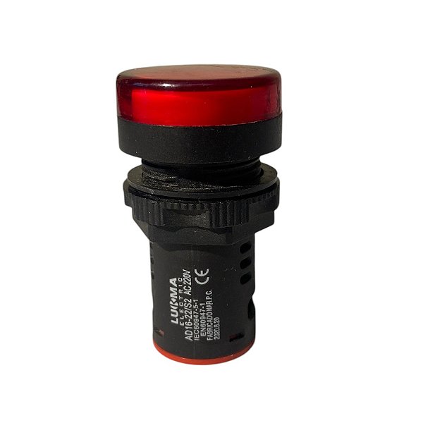 Kit 5 Sinaleiros Led 22mm Para Ad16-22 110v 220v Vermelho