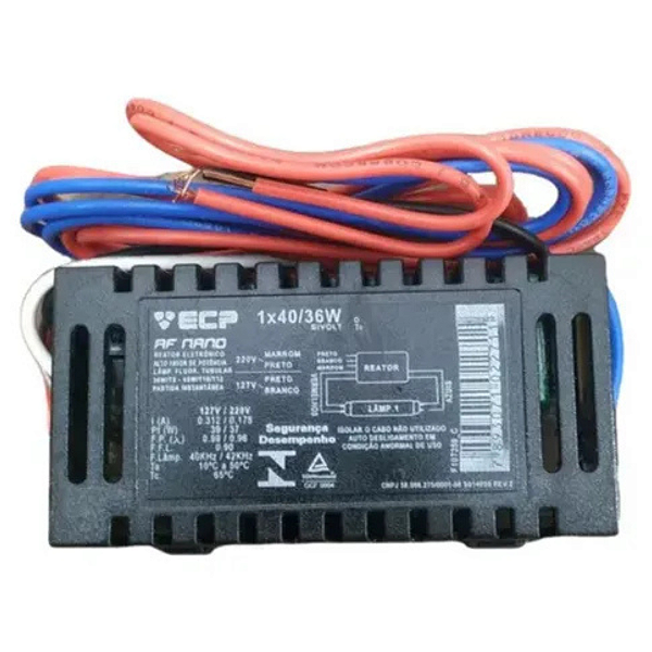 Reator Af Nano Ecp 1x20/18w Bivolt - Ecp F.l
