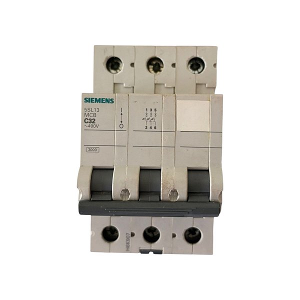 Disjuntor Tripolar 32a Curva C 5sl1332-7mb Siemens
