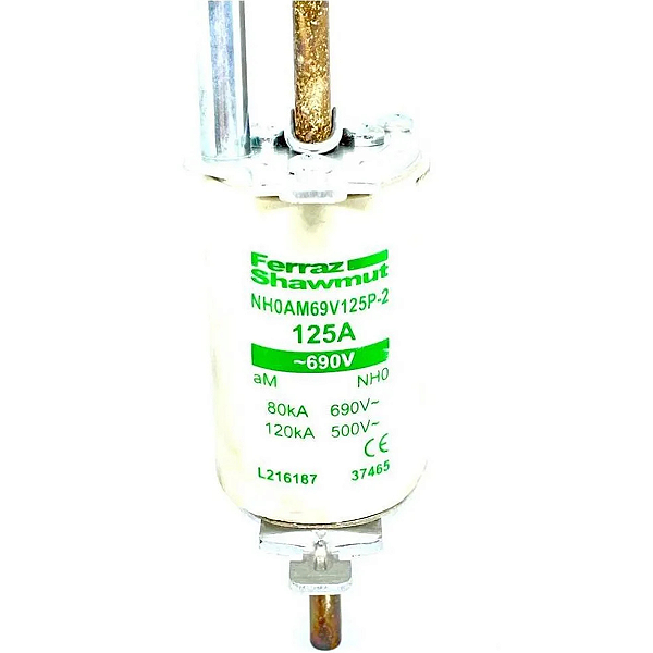 FUSIVEL 125A 690V NH0AM69V125P-2 L216187 FERRAZ SHAWMUT