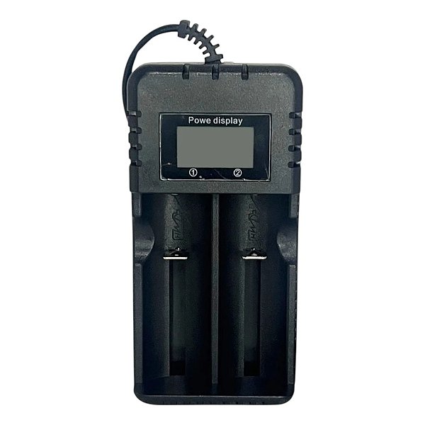 Carregador Duplo Lcd Bateria 18650 16340 14500 26650