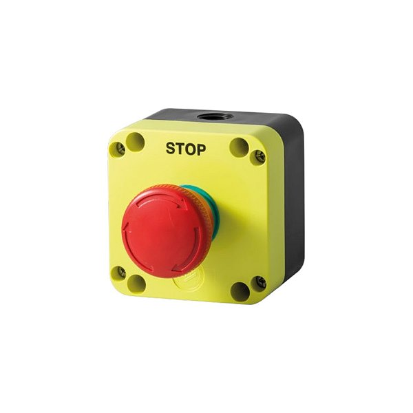 Botoeira Emergência Girar Giovenzana - PQ01P4N Amarela