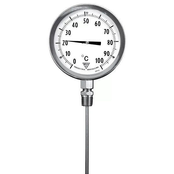 Termômetro bimetálico Modelo 55, DN 114 S5552/4 100C 1/2 NPT