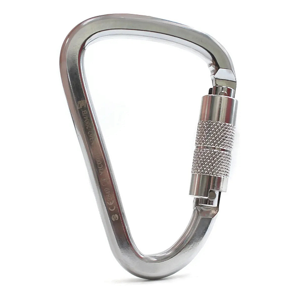 KIT 10 MOSQUETÃO AÇO TRAVA ROSCA PERA 41 KNESPECIAIS SIDEUP