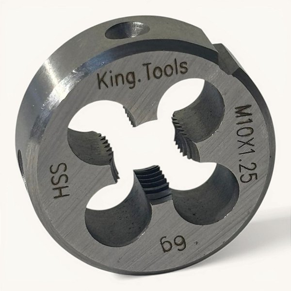 kit 2 Cossinete Aço Rápido Din223-b M10X1,25 KING TOOLS