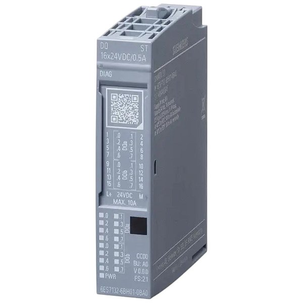 Módulo Saída Digital ET200SP 24Vcc 6ES71326BH010BA0 Siemens