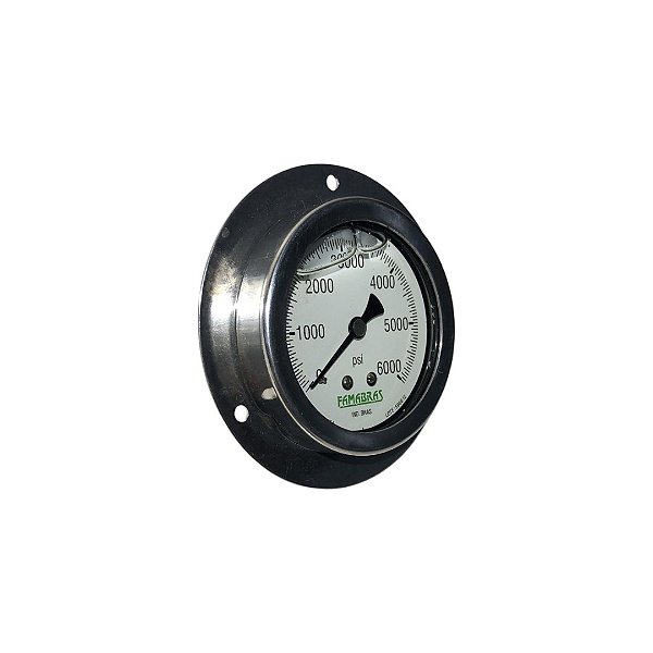 Manômetro Famabras 0-6000 PSI 923657