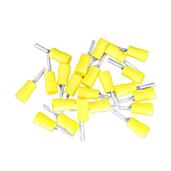 KIT 40 Terminal de Cobre para Cabo 2,5 a 4,0mm² Amarelo