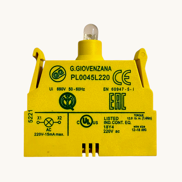 Kit 10 Bloco Contato Parafuso Led 220v Giovenzana PL0045L220
