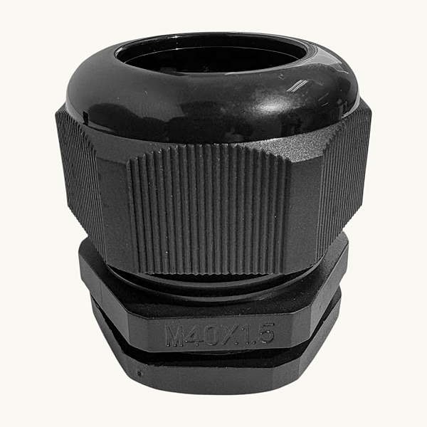 M40x1.5 Preto Prensa Cabo Com Anel De Vedação C/ 20 Pçs