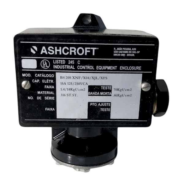 Interruptor Pressao Sistema Industrial Ashcroft - B420S