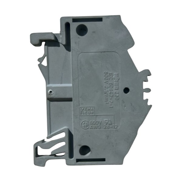KIT 5 WAGO 280-641 Bloco de Terminais Passagem Cinza 2,5mm²