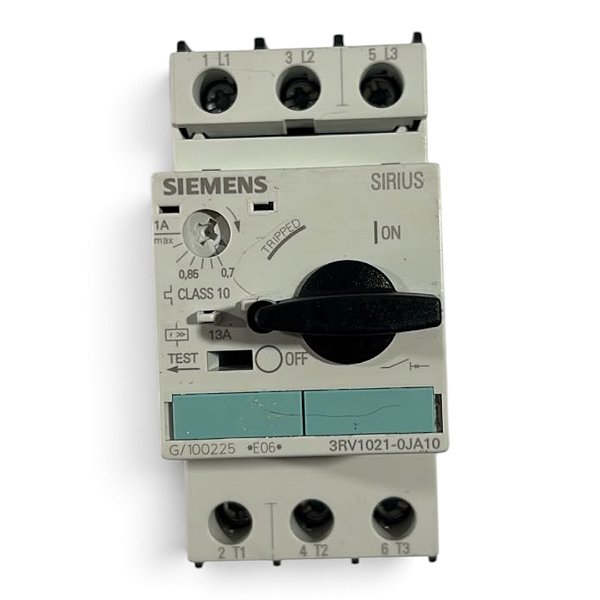 Disjuntor Motor Siemens 3RV1021-0JA10 0.55-0.8A
