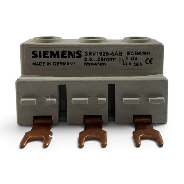Bloco Terminal Alimentação Trifásico 3rv1925-5ab 63a Siemens