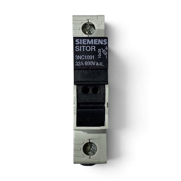 Base Fusível Cartucho Monopolar Parafuso 32A 3NC1091 Siemens