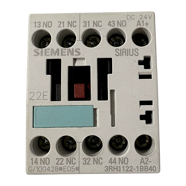Contator Auxiliar Siemens - 3RH1122-1BB40 2NA 2NF 24V
