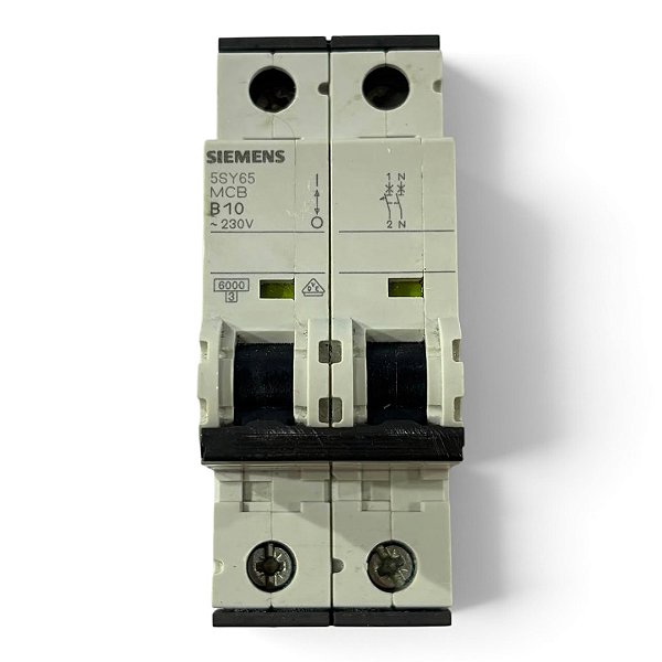 Disjuntor Siemens 5SY6510-6 10A 230V 400V 1P+N