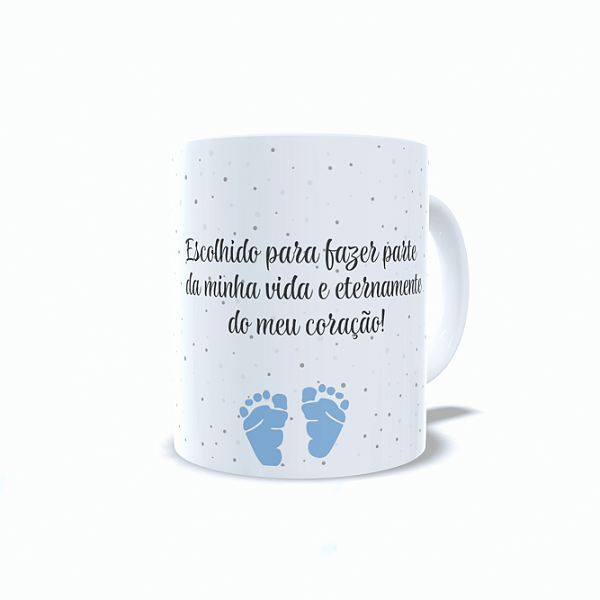 Caneca porcelana branca Dindo