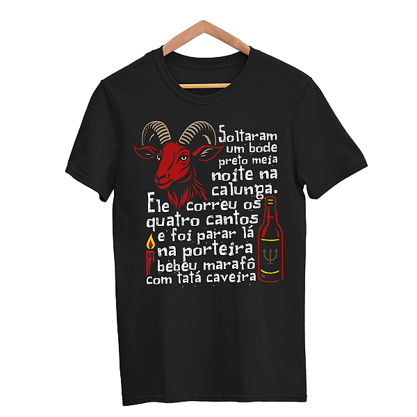 Camisa Soltaram um Bode Preto