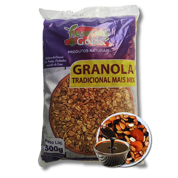 Granola 500g Tradicional Mais Mix Castanhas – Cajuzin