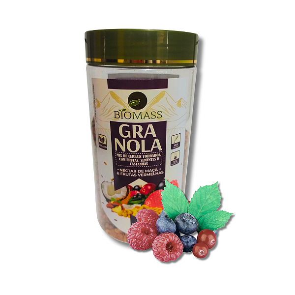 Granola 400g Néctar de Maçã e Frutas Vermelhas - Cajuzin