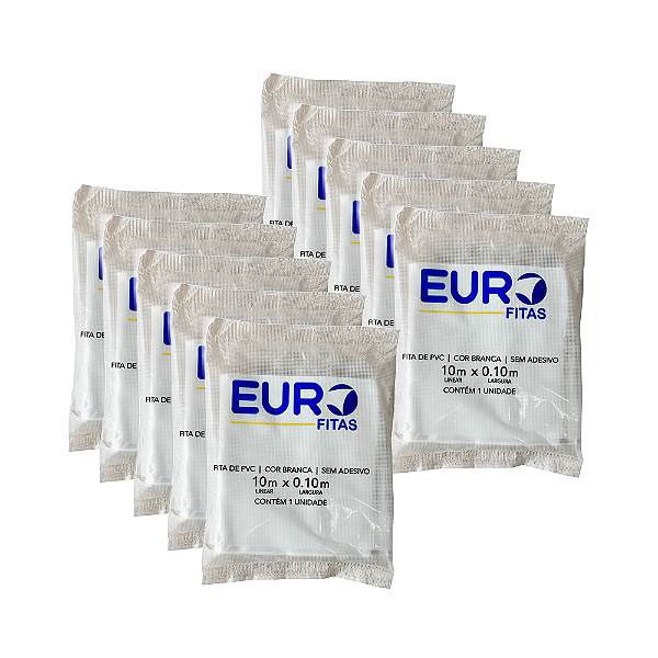 Kit 30 Unidades Fita de Pvc para Instalação de Ar Condicionado 10mx0,10m - Branca