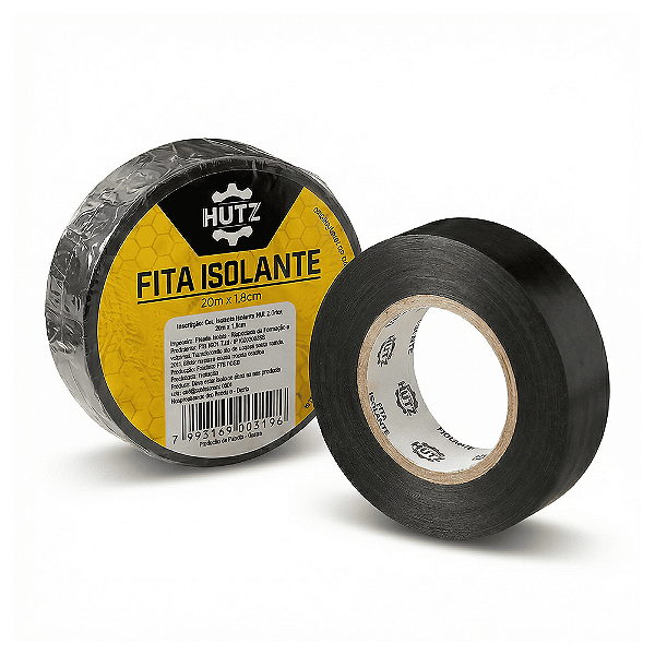 Fita Isolante Adesiva Reforçado 20m X 1,8cm Hutz