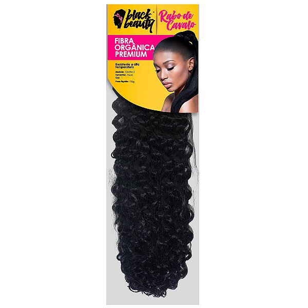 Aplique de Fibra Orgânica Tic Tac Cacho 3 75Cm - Cor 01