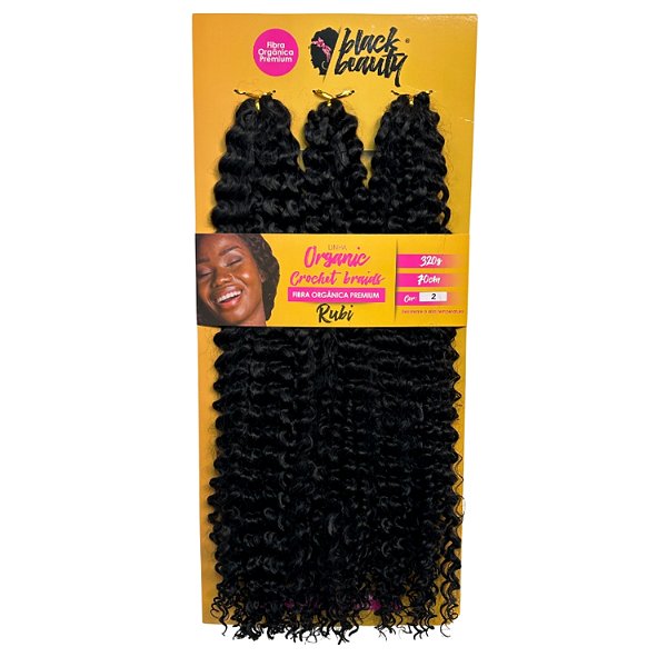 Cabelo de Fibra Sintética Crochet Rubi 70cm - Cor 2