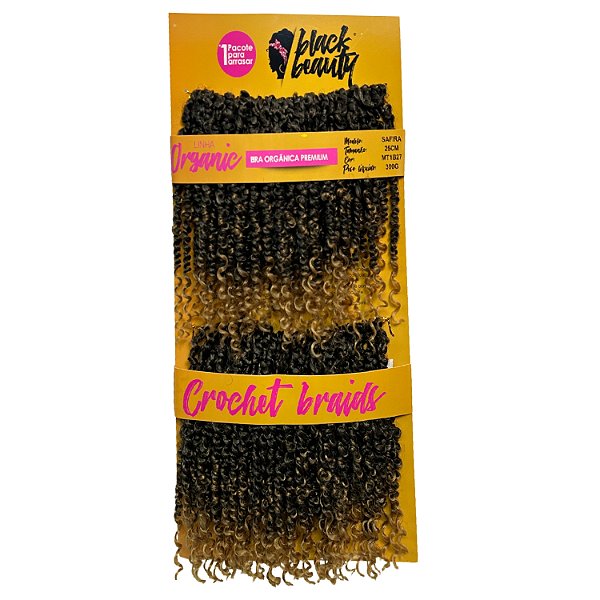 Cabelo de Fibra Sintética Crochet Safira 25cm - Cor MT1B/27