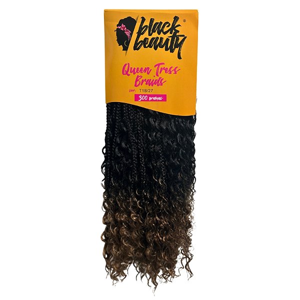 Cabelo de Fibra Sintética Queen Tress Braids - Cor T1B/27