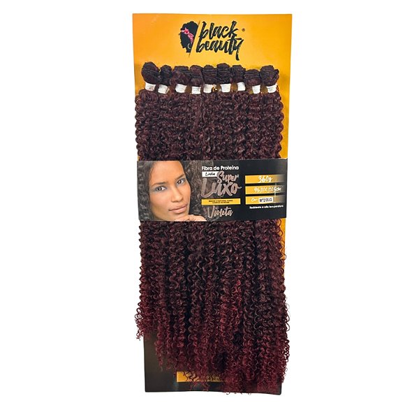 Cabelo Fibra de Proteína Super Luxo Violeta - Cor MT2/BUG