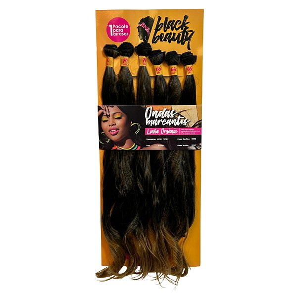 Cabelo Fibra Orgânica Ondas Marcantes 65/70cm - Cor MT1B/27