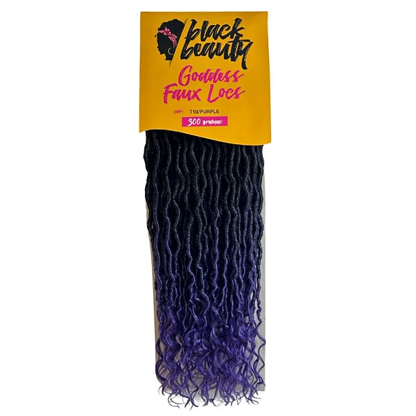 Cabelo Fibra Sintética Goddess Faux Locs 60cm Colors - Cor T1B/Purple