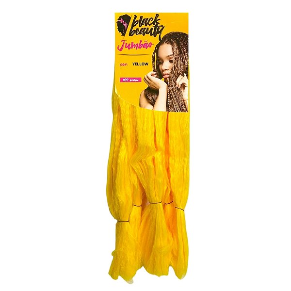 Cabelo Fibra Sintética Jumbão 51" COLORS 400g - Cor Yellow #off