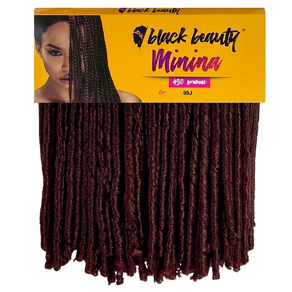 Cabelo Fibra Sintética Minina Nina 45cm - Cor 99J