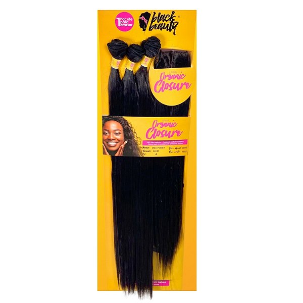 Cabelo de Fibra Orgânica Closure Meu Poder 80cm - Cor 4