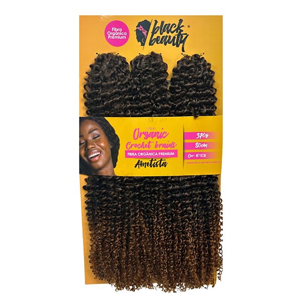 Cabelo de Fibra Orgânica Crochet Braid Ametista 80cm -  Cor MT1B/30