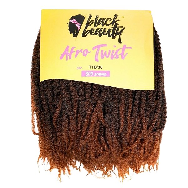 Cabelo de Fibra Sintética Afro Twist 45cm - Cor T1B/30