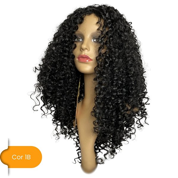 Peruca Wig de Fibra Sintética Rhaissa 60Ccm - Cor 1B