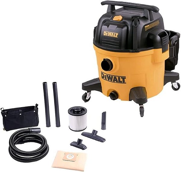 Aspirador Industrial P/ Água E Pó 34l 1200w 127v Cor Laranja Dewalt
